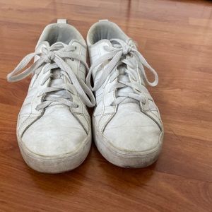 white adidas sneakers